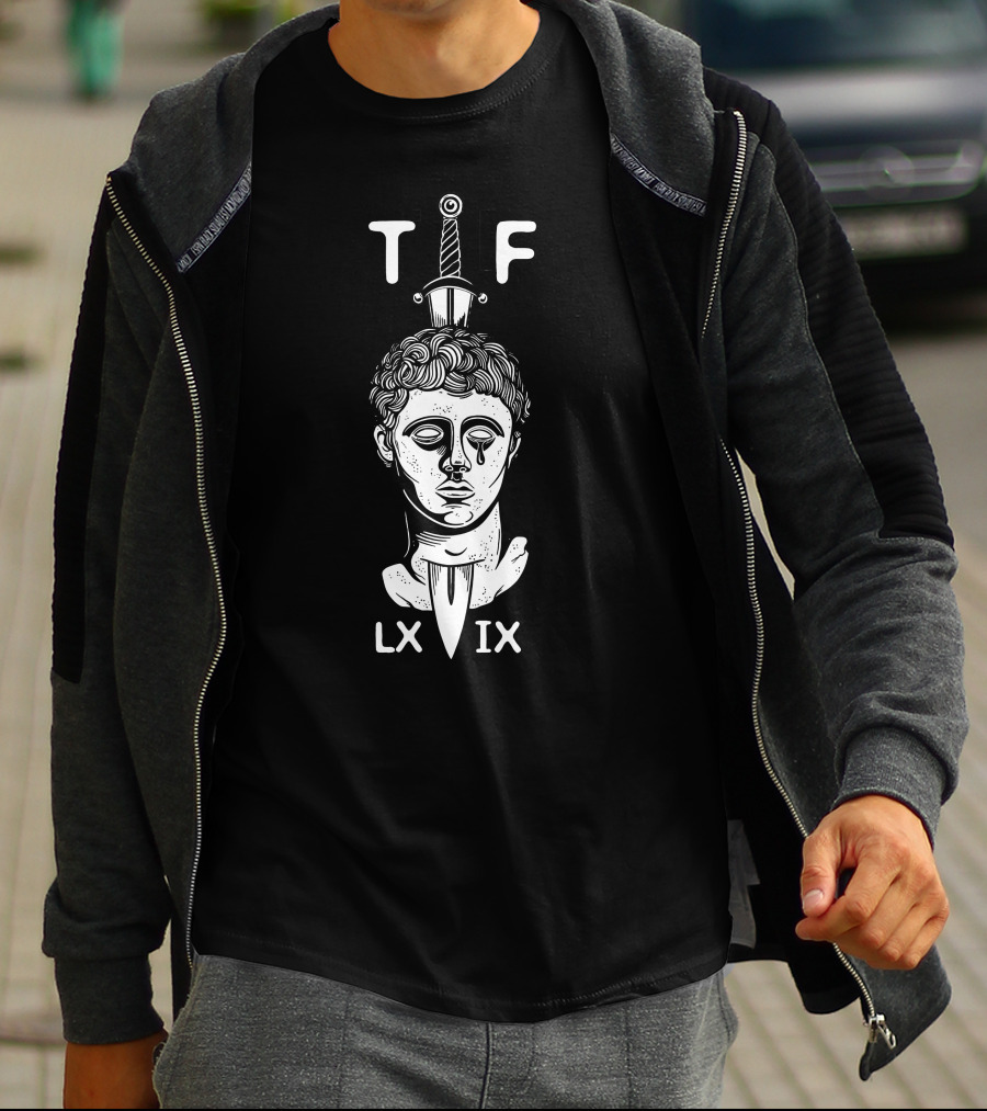 T F LX IX Garand Thumb Merch Roman Statue Sword T-Shirt