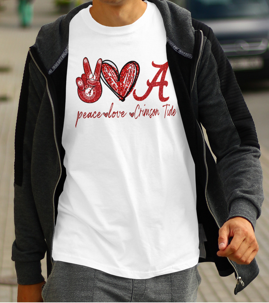 Peace Love Crimson Tide T-Shirt