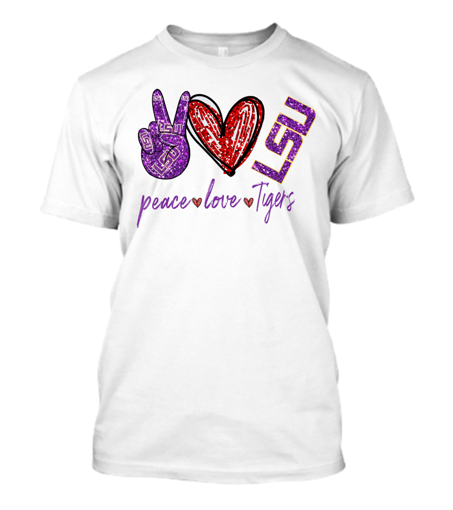 Peace Love Tigers LSU T-Shirt