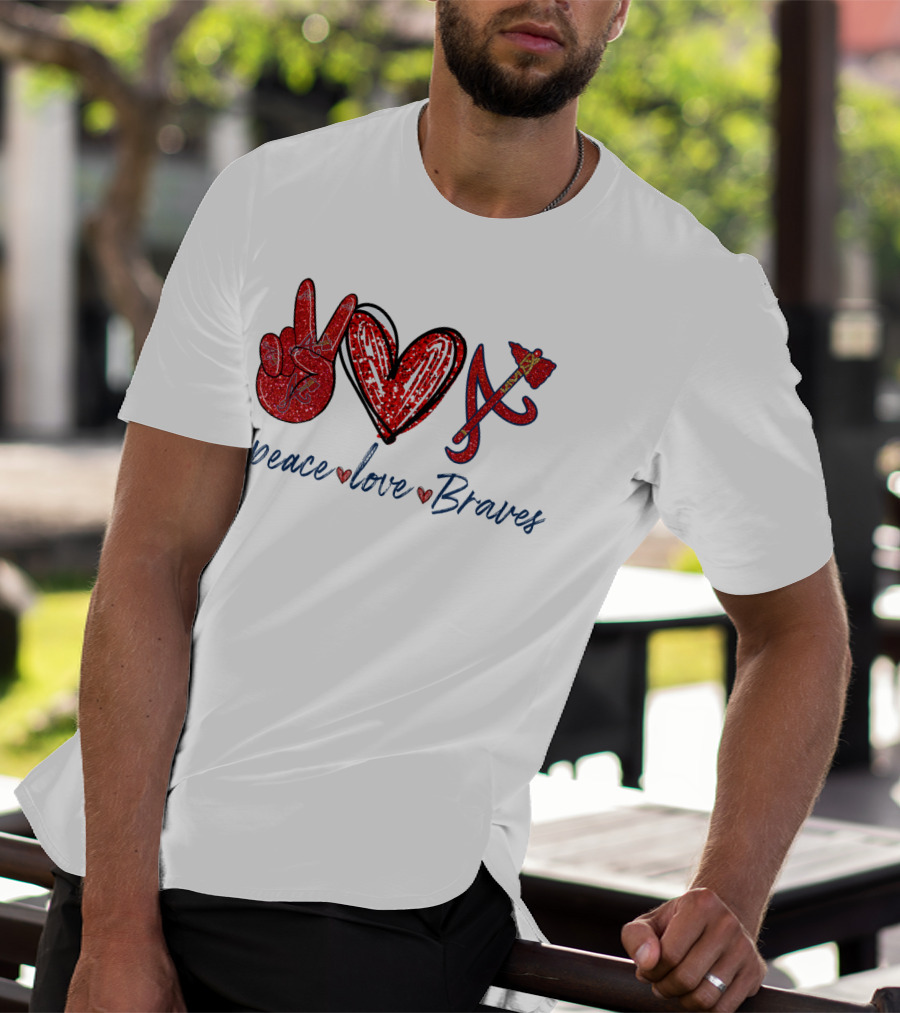 Peace Love Braves T-Shirt