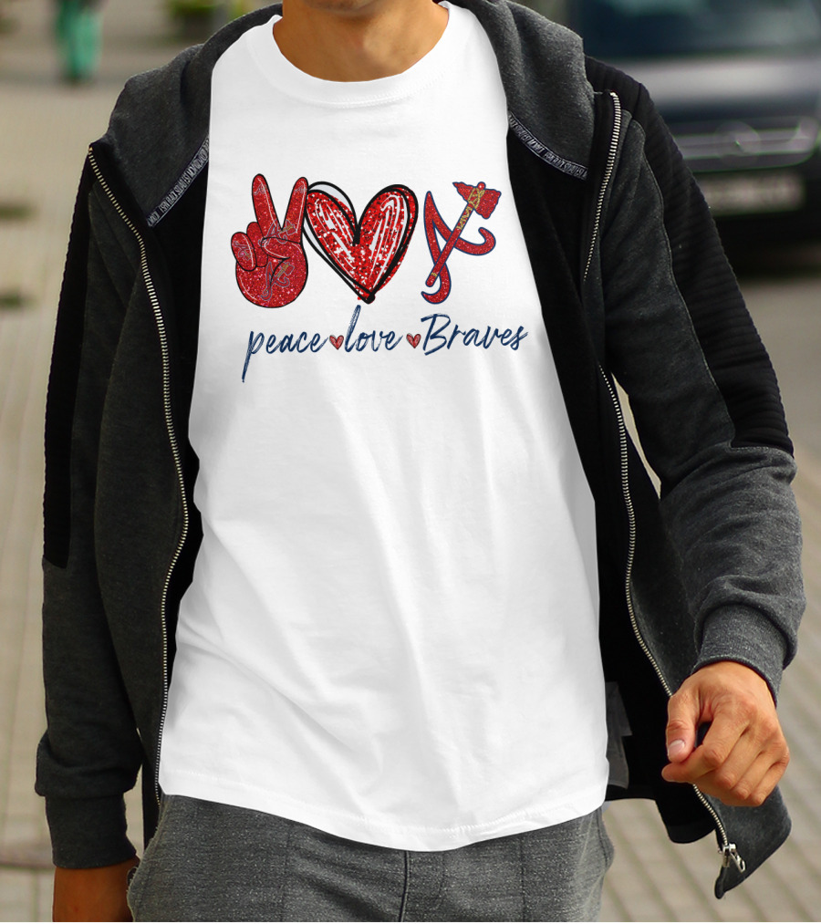 Peace Love Braves T-Shirt