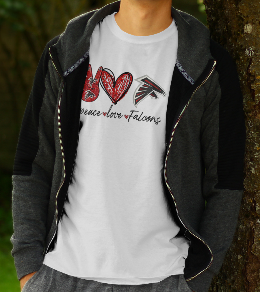 Peace Love Falcons T-Shirt
