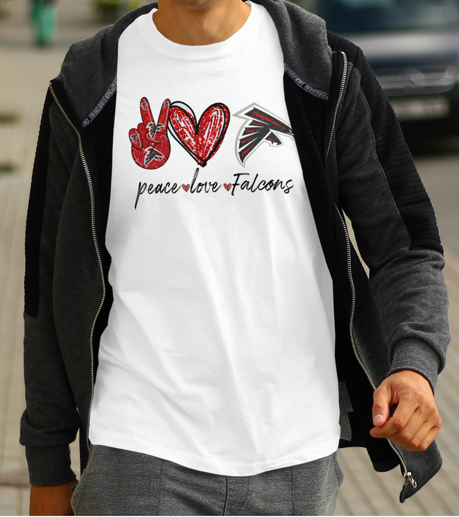 Peace Love Falcons T-Shirt
