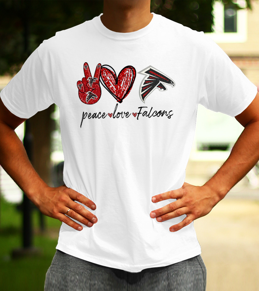 Peace Love Falcons T-Shirt