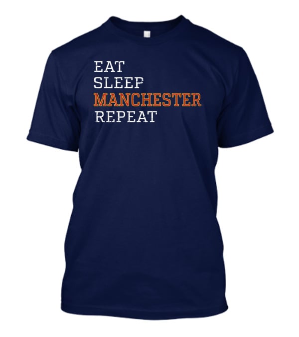 Eat Sleep Manchester Repeat T-Shirt