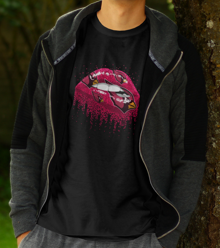 Arizona Cardinals Logo Lips T-Shirt