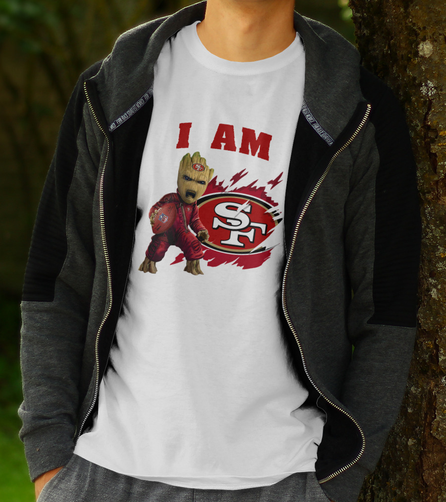 I Am Groot San Francisco 49ers Football Play T-Shirt