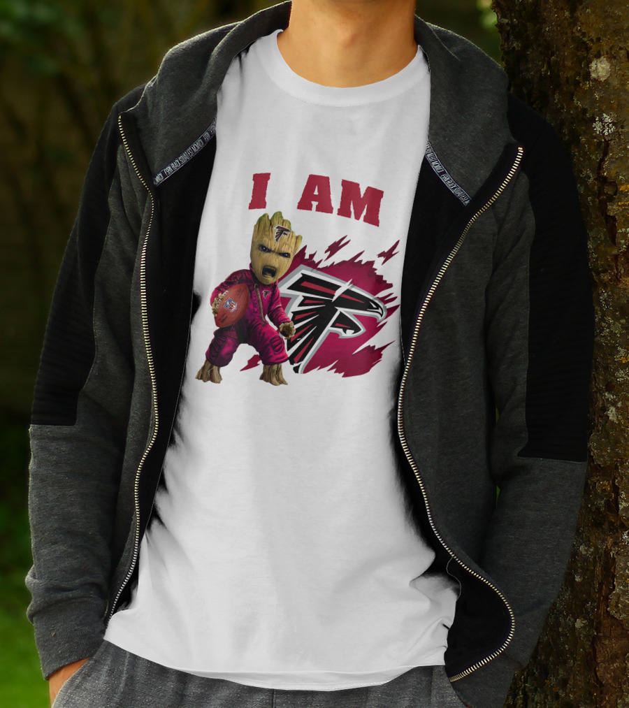 I Am Groot Atlanta Falcons Football Team Fan T-Shirt