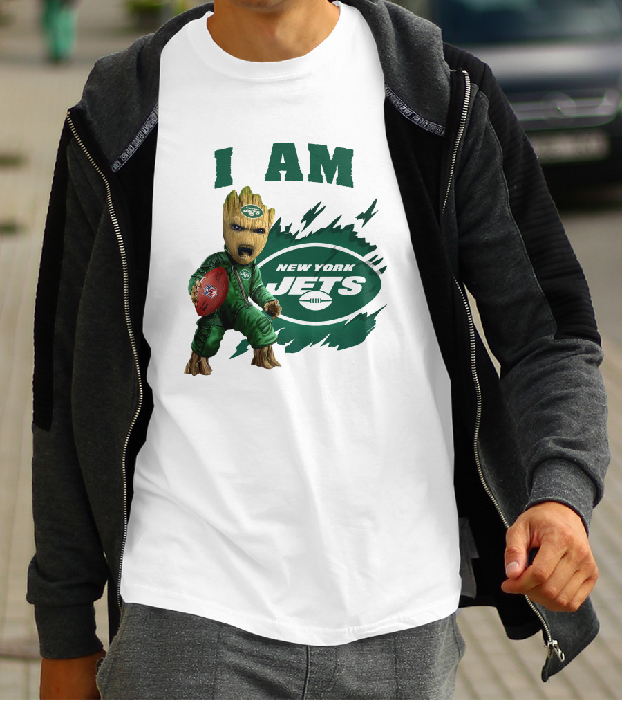 I Am Groot New York Jets Football Character T-Shirt