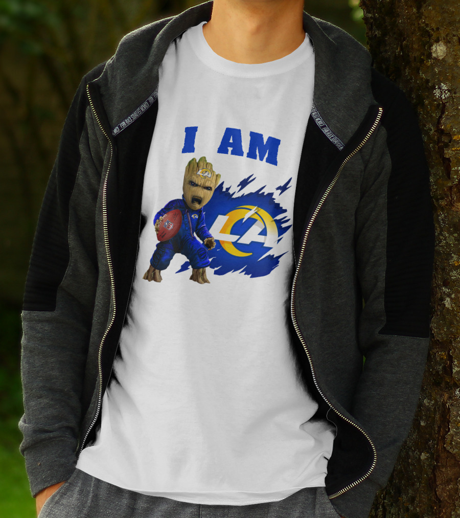 I Am Groot Los Angeles Rams LA Football T-Shirt