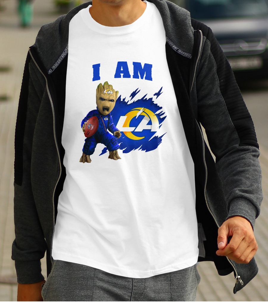 I Am Groot Los Angeles Rams LA Football T-Shirt