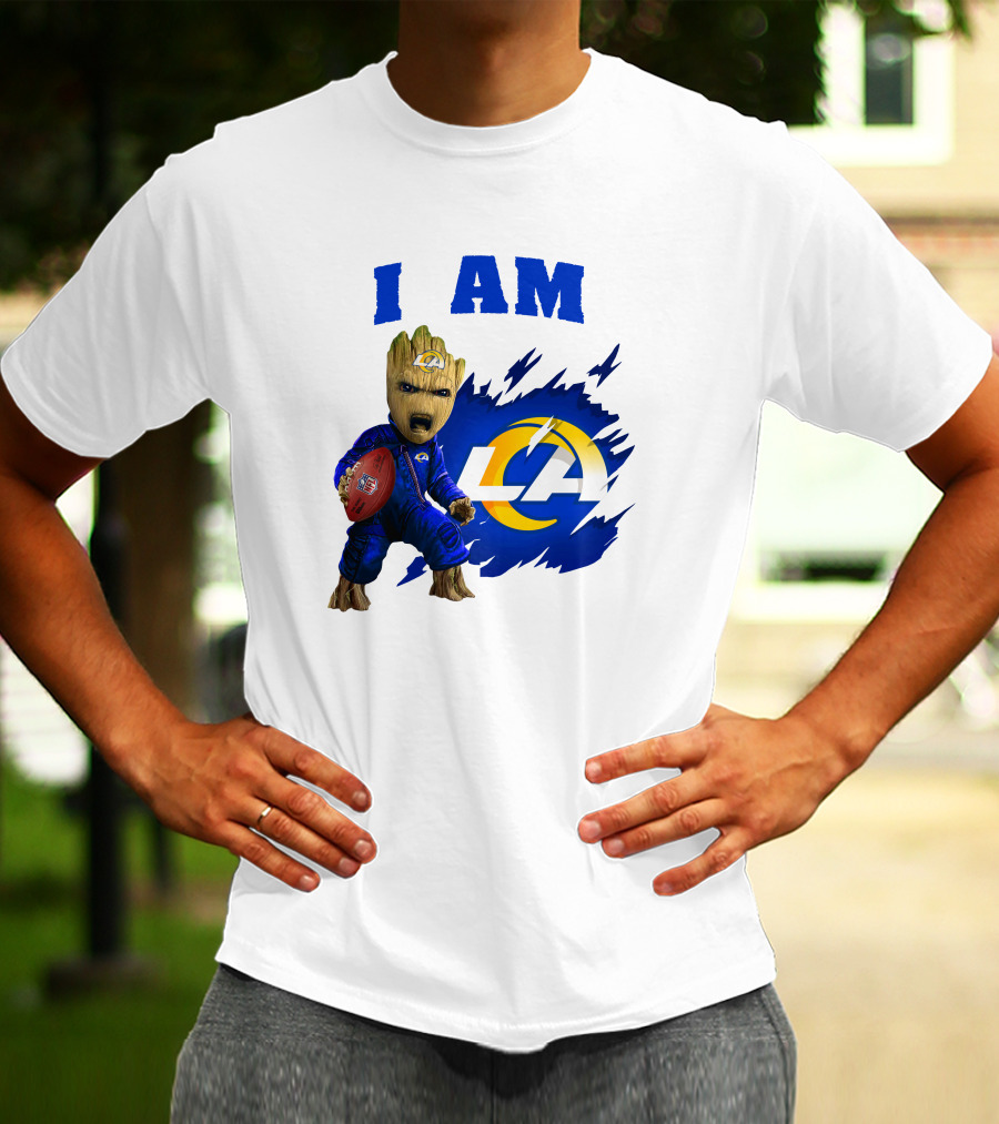I Am Groot Los Angeles Rams LA Football T-Shirt