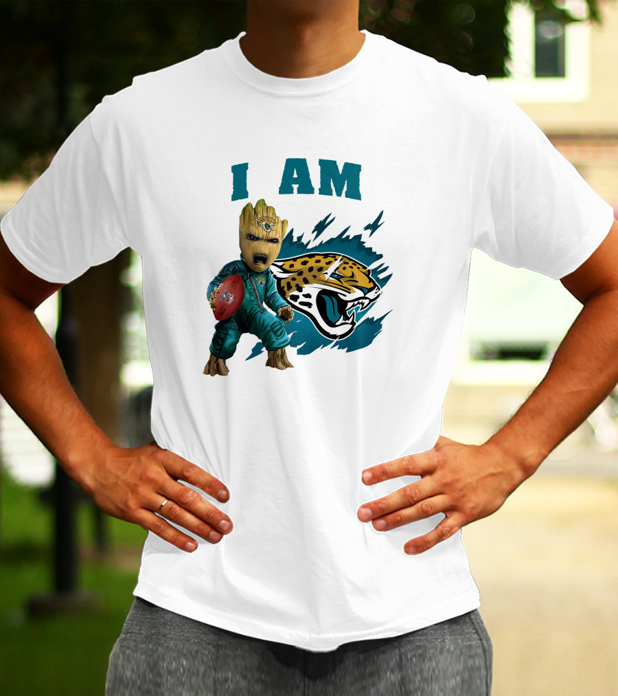 I Am Groot Jacksonville Jaguars Football Fan T-Shirt