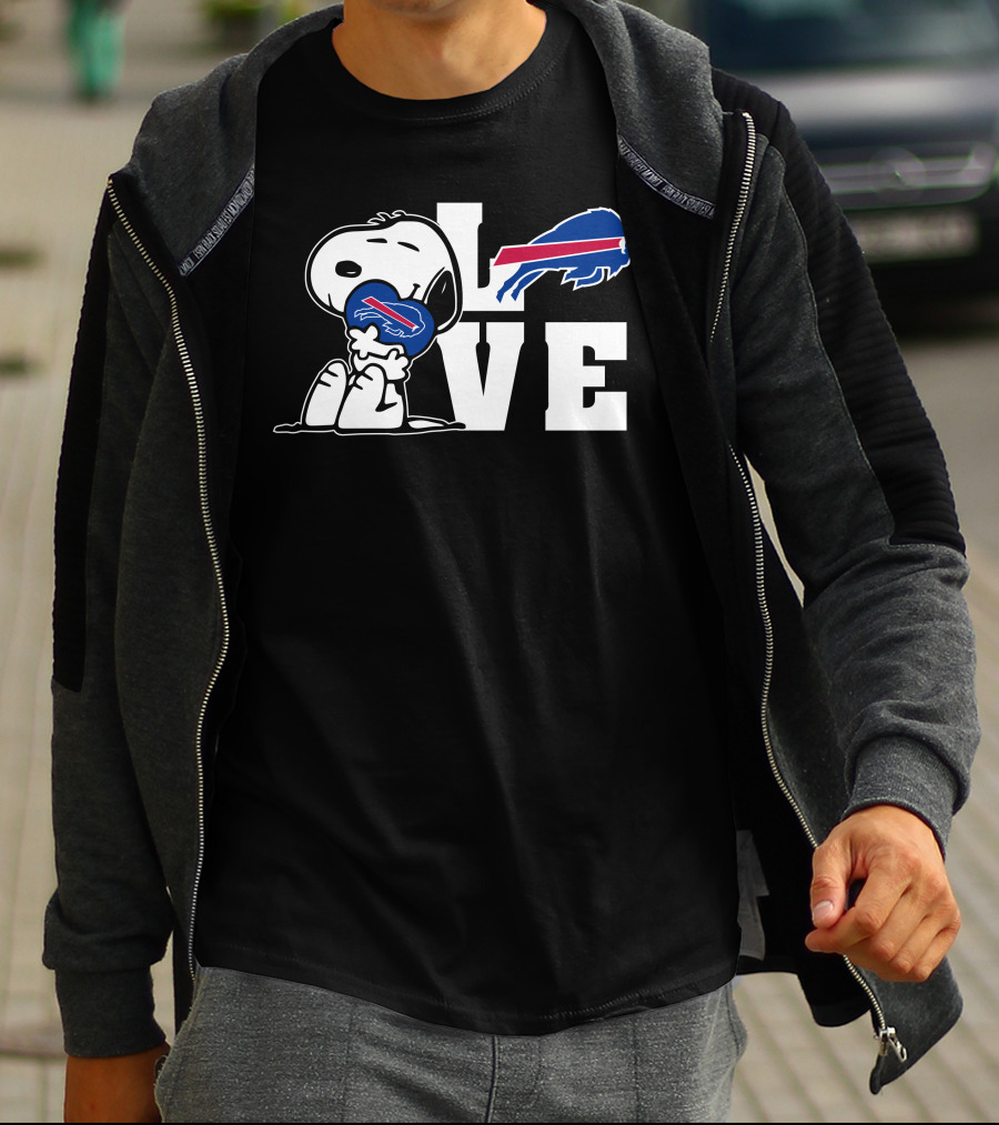 Snoopy Buffalo Bills Love T-Shirt