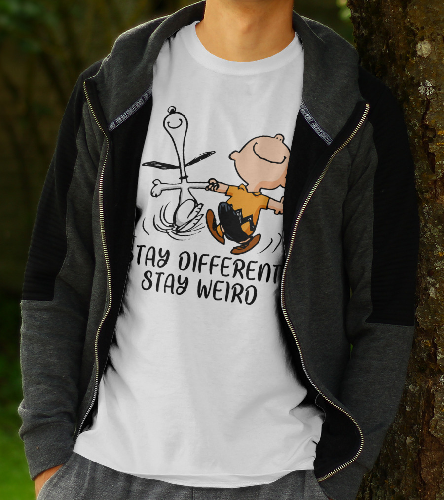 Stay Different Stay Weird Snoopy And Friends Dance T-Shirt