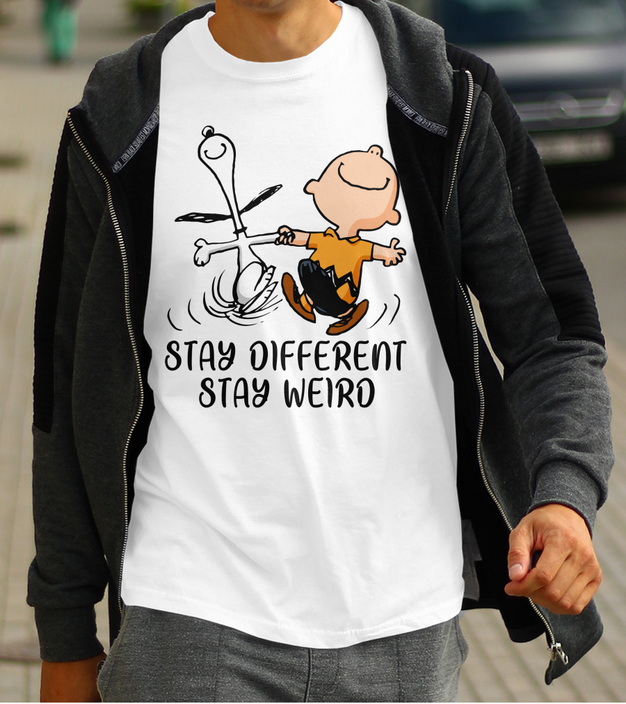 Stay Different Stay Weird Snoopy And Friends Dance T-Shirt