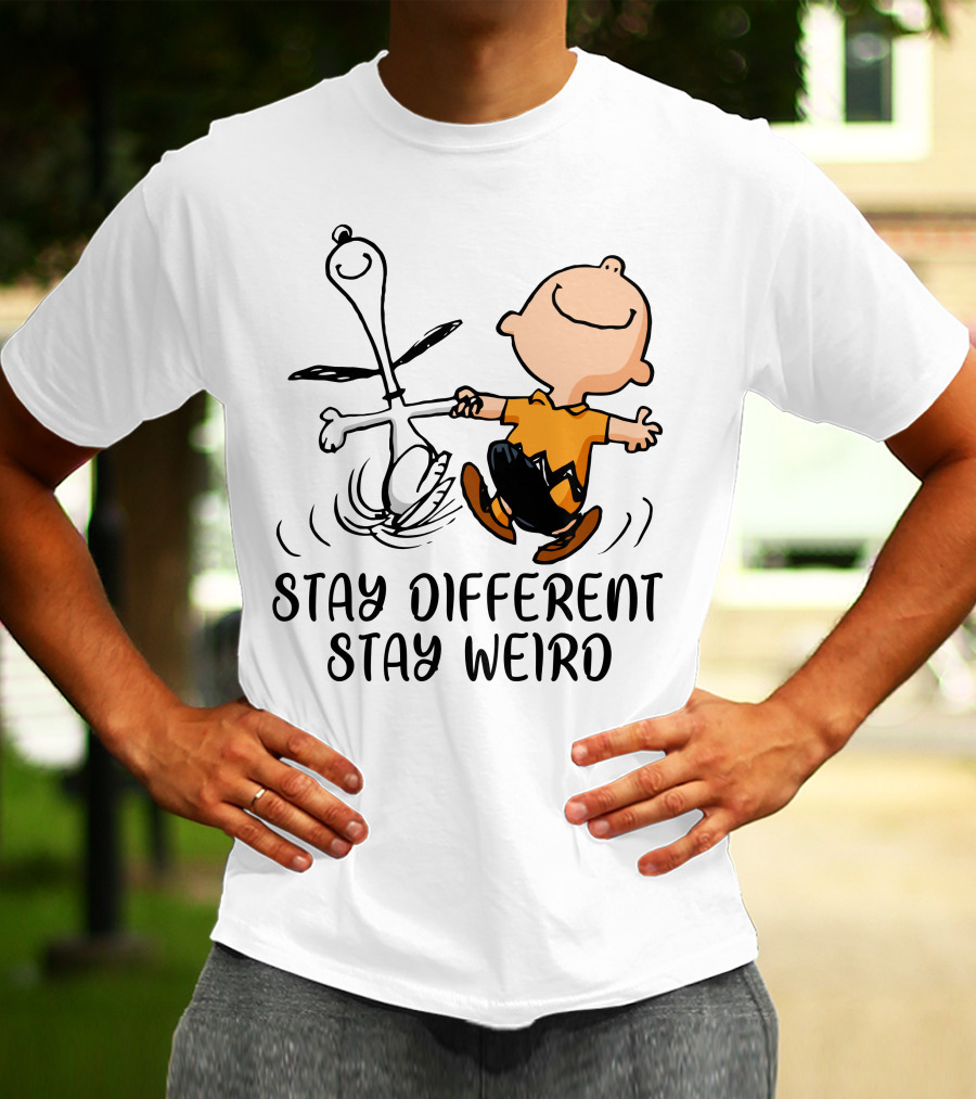 Stay Different Stay Weird Snoopy And Friends Dance T-Shirt