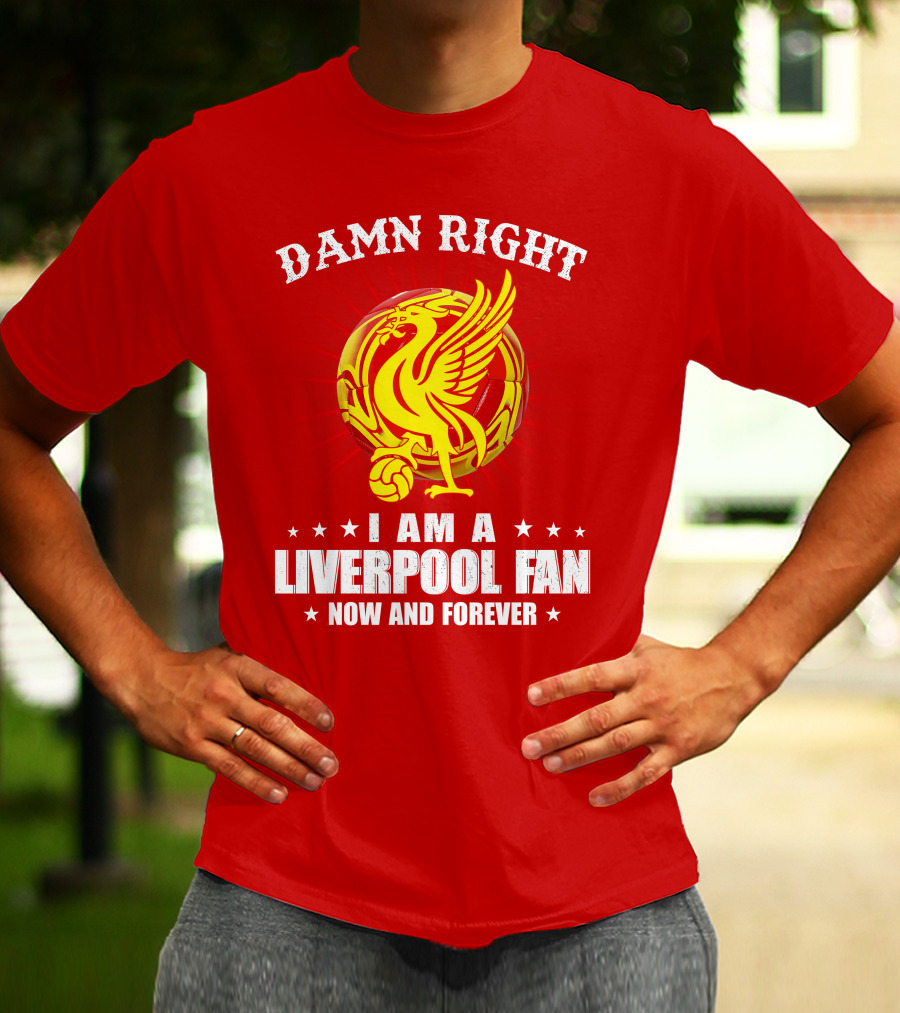 Damn Right I Am A Liverpool Fan Now And Forever T-Shirt