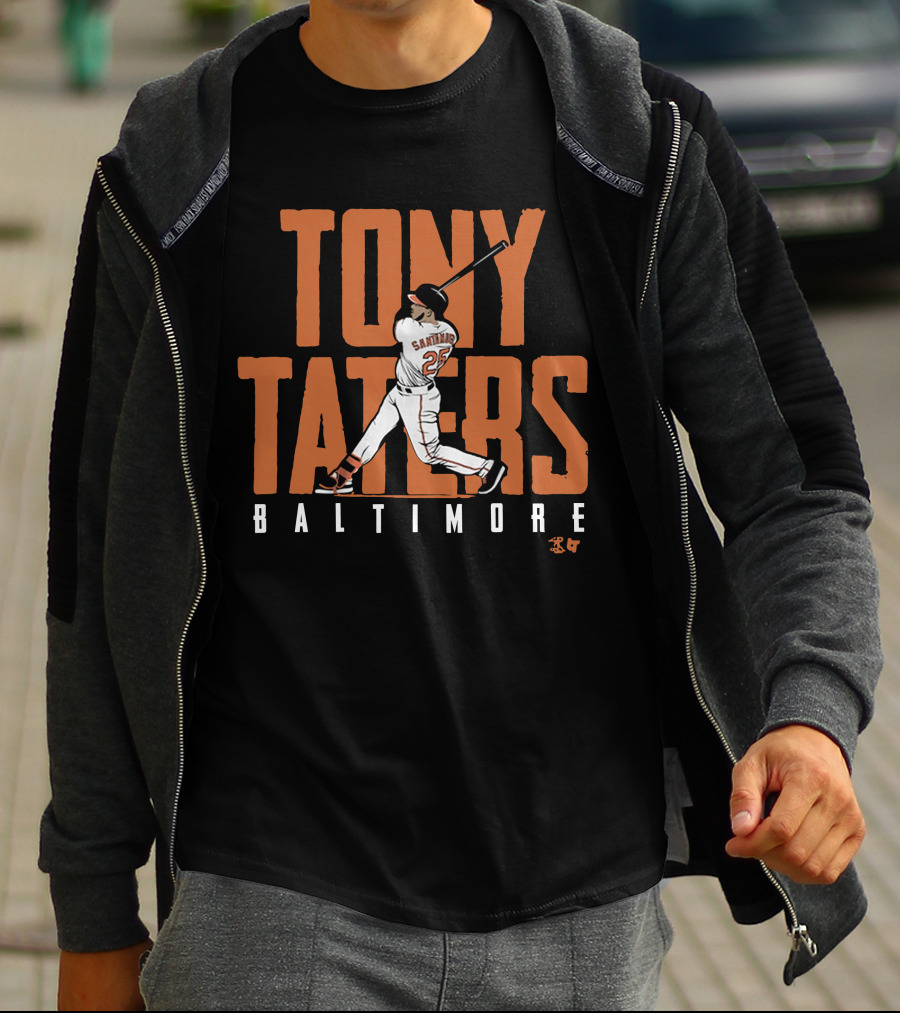 Tony Taters Baltimore Baseball Swinging Legend T-Shirt