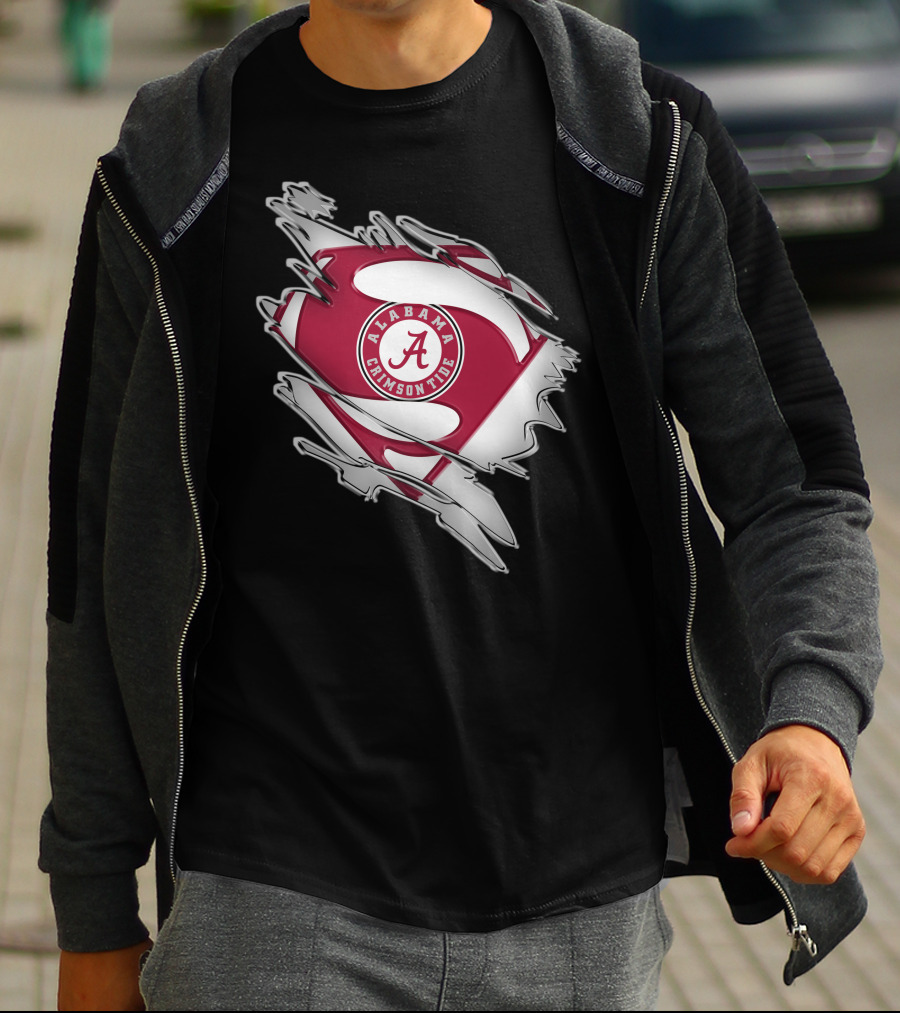 Alabama Crimson Tide Super Man T-Shirt