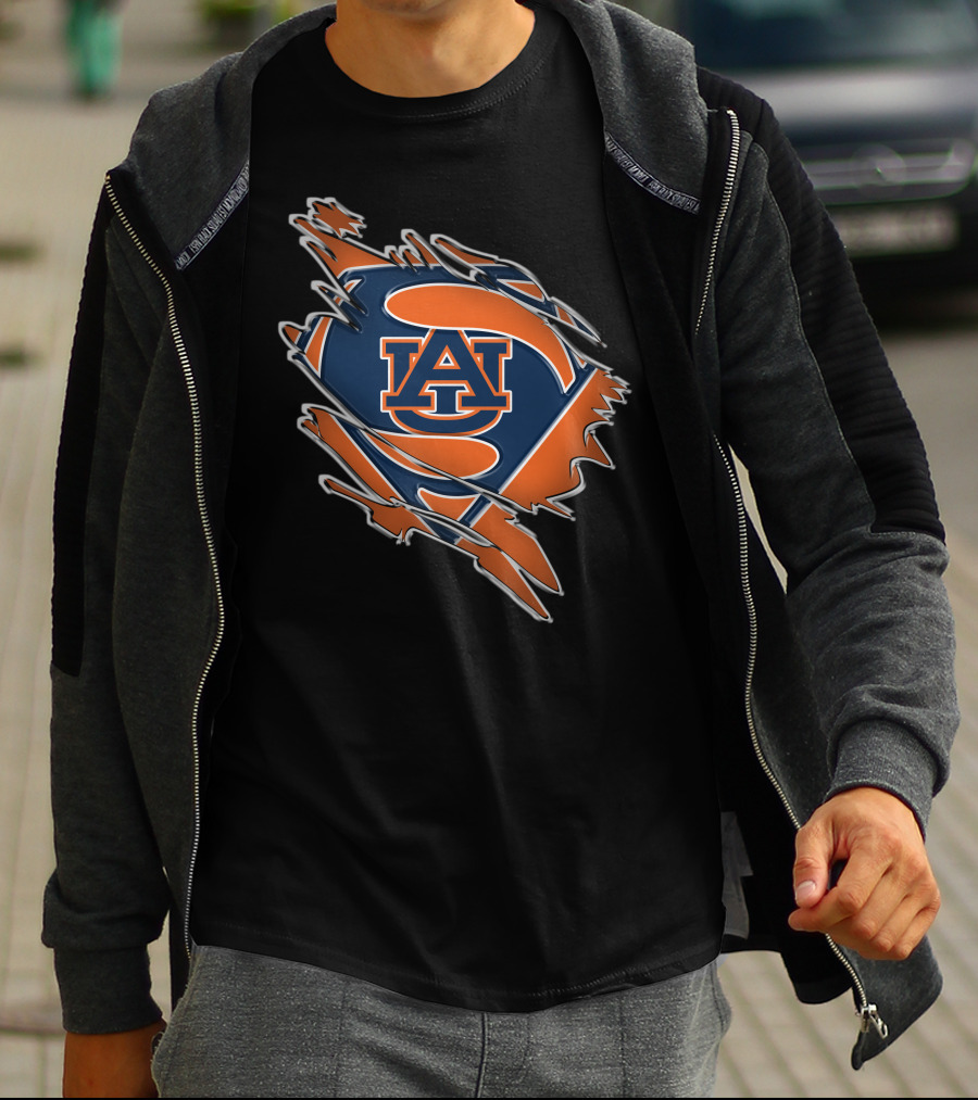 Auburn Tigers AU Superman T-Shirt