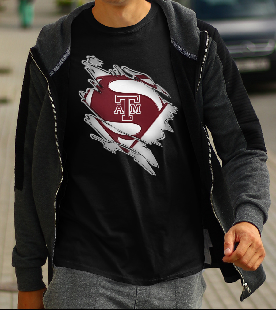 Texas A&M Aggies Logo Shield Tear T-Shirt