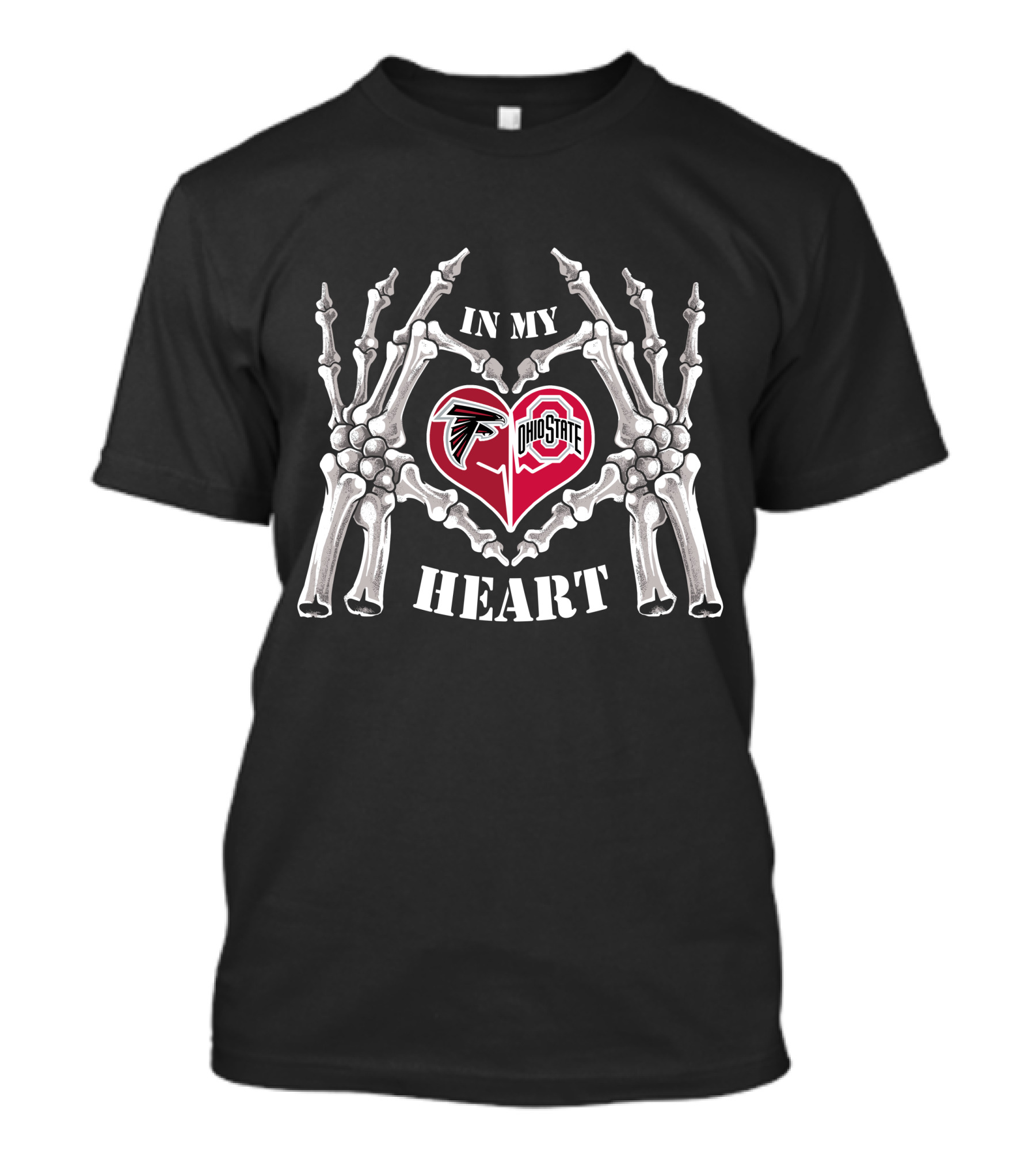 Atlanta Falcons Ohio State Buckeyes In My Heart T-Shirt