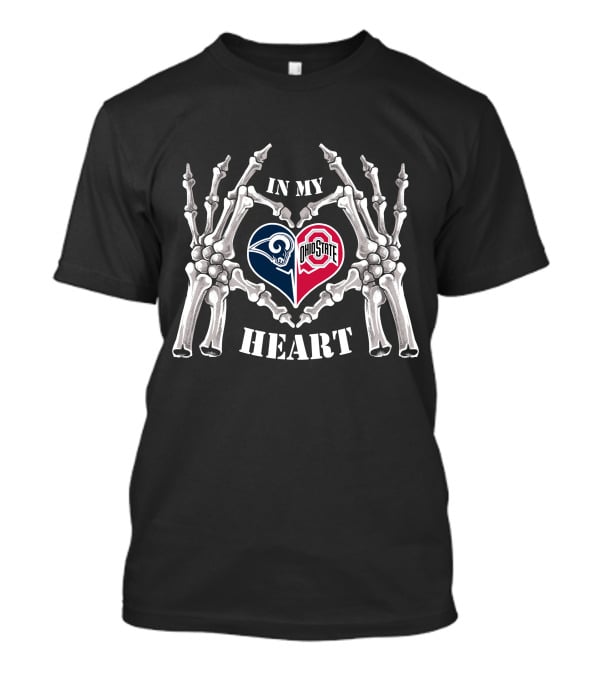 In My Heart Los Angeles Rams Ohio State Buckeyes T-Shirt