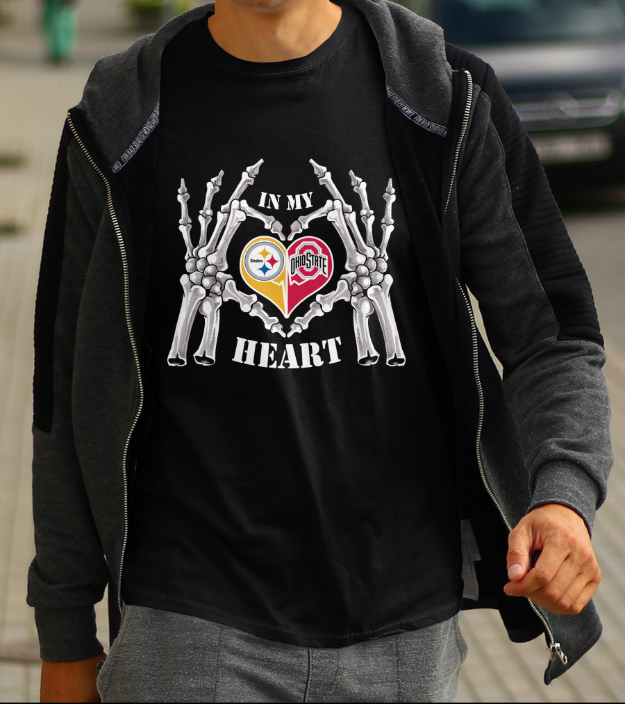 In My Heart Pittsburgh Steelers Ohio State Buckeyes T-Shirt