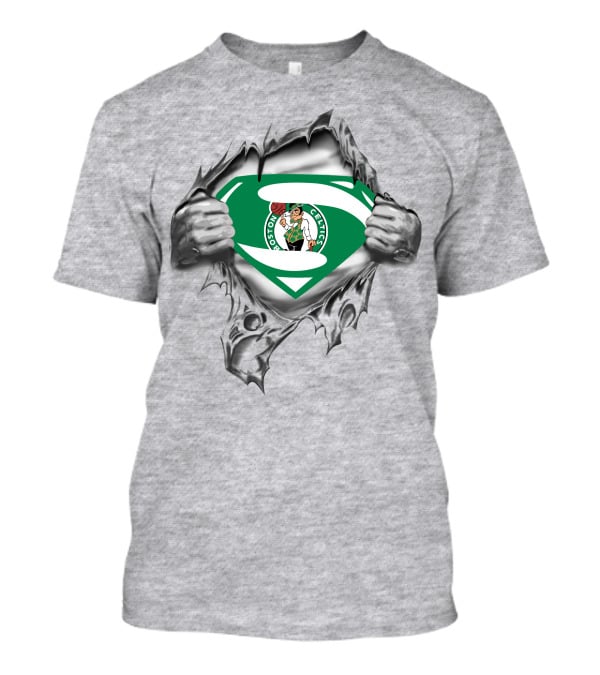 Boston Celtics Superman Logo Burst T-Shirt