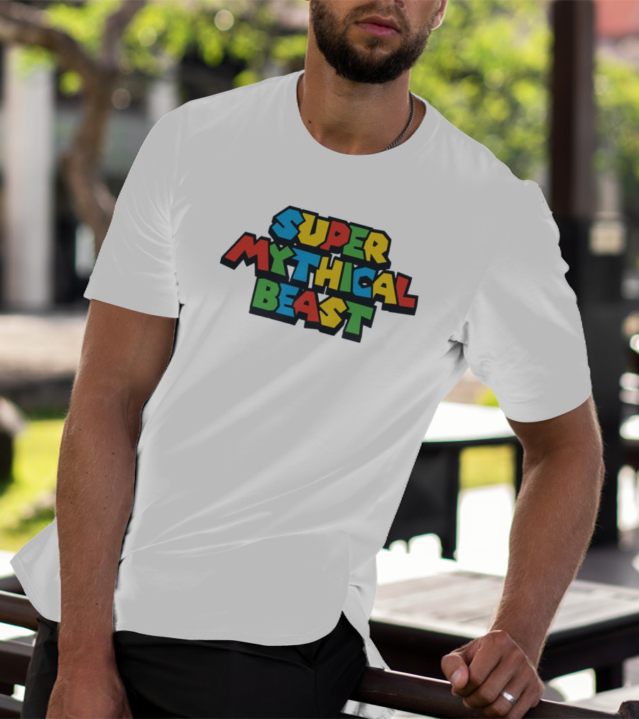 Super Mythical Beast Retro Game-Inspired T-Shirt