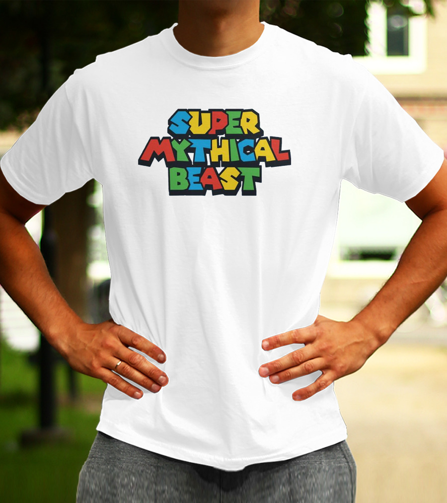 Super Mythical Beast Retro Game-Inspired T-Shirt