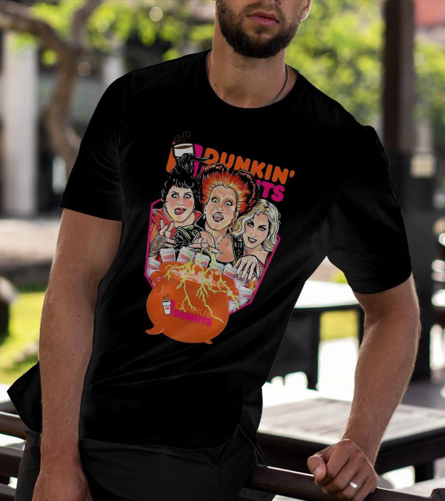 Hocus Pocus Witches Dunkin' Donuts Cauldron Magic T-Shirt