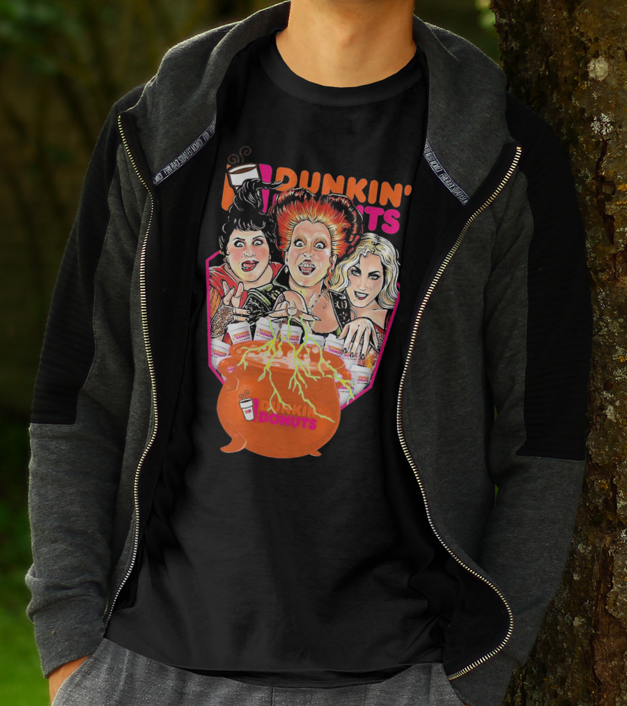 Hocus Pocus Witches Dunkin' Donuts Cauldron Magic T-Shirt