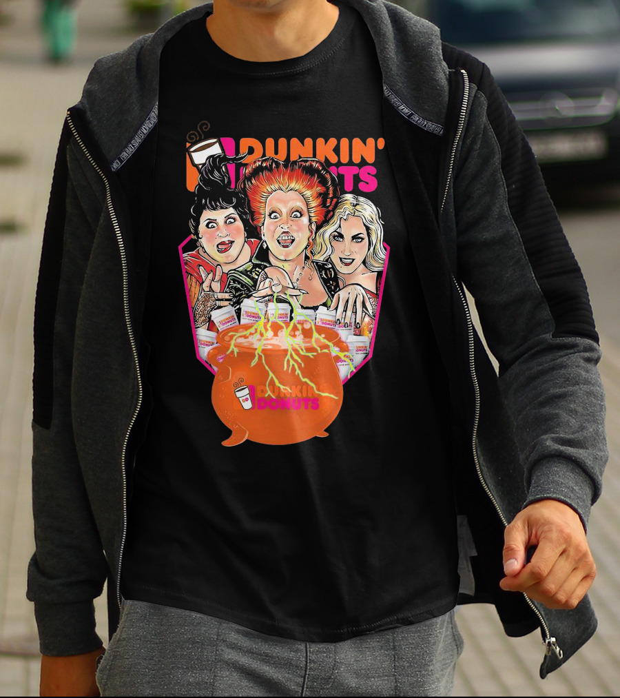 Hocus Pocus Witches Dunkin' Donuts Cauldron Magic T-Shirt