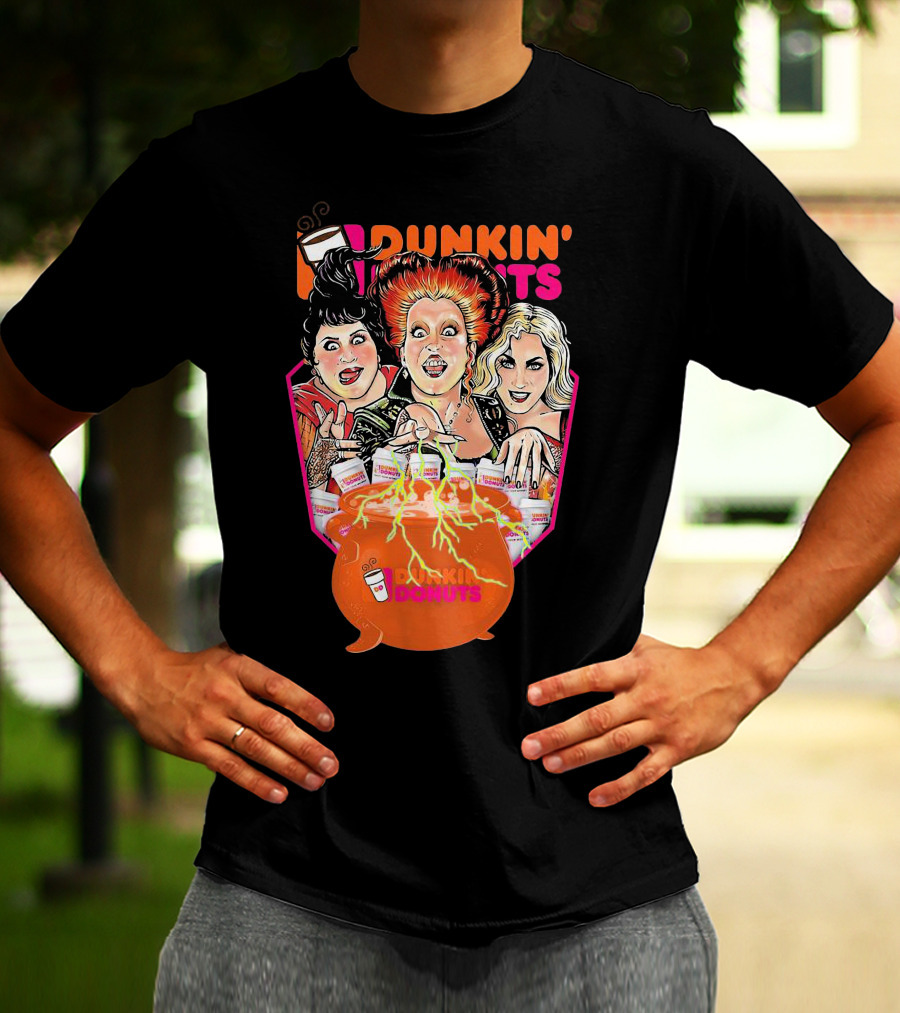 Hocus Pocus Witches Dunkin' Donuts Cauldron Magic T-Shirt