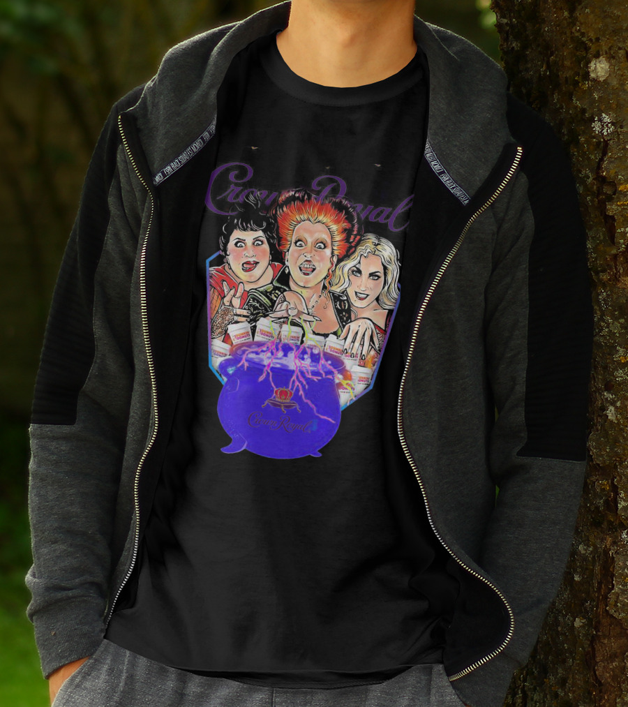 Crown Royal Halloween Hocus Pocus Witches Cauldron Magic T-Shirt