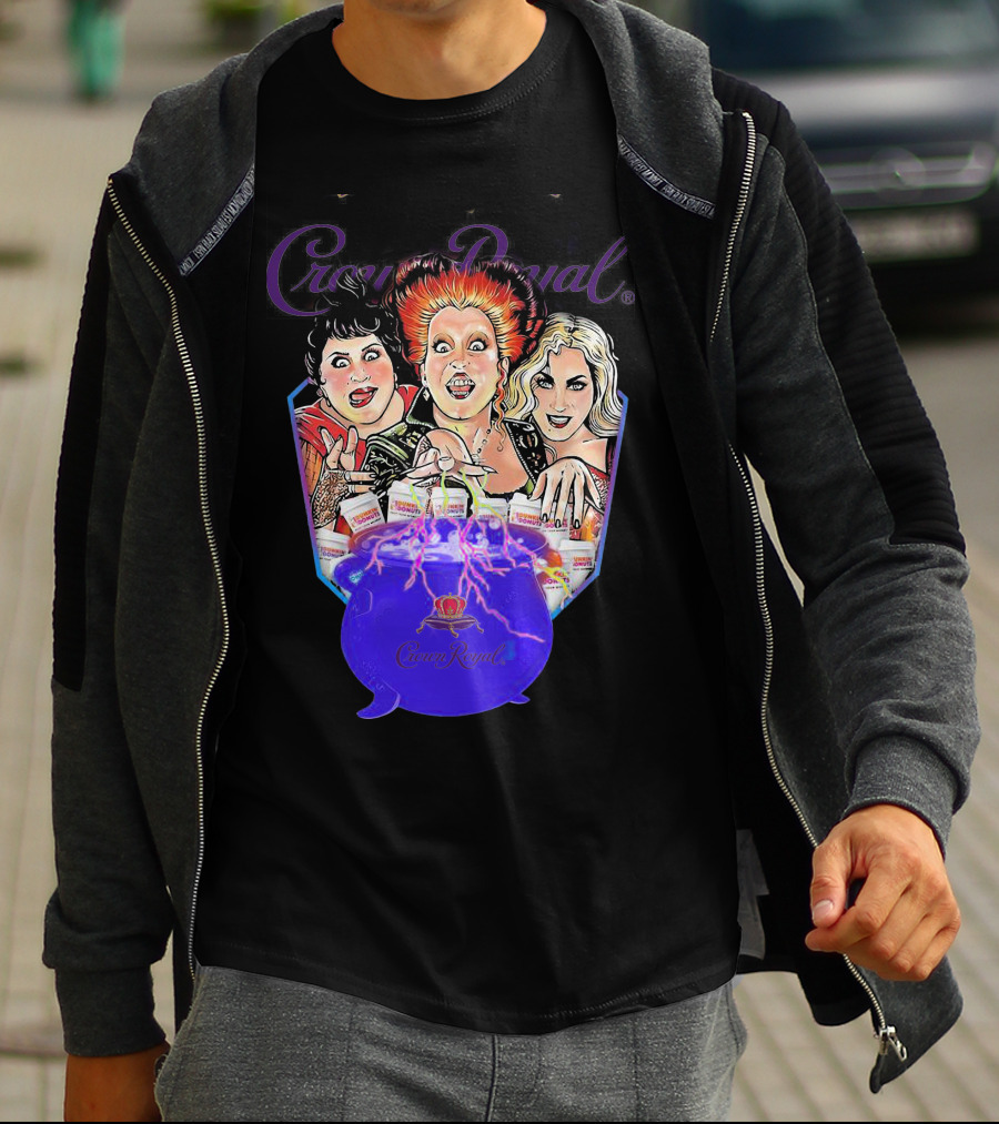 Crown Royal Halloween Hocus Pocus Witches Cauldron Magic T-Shirt