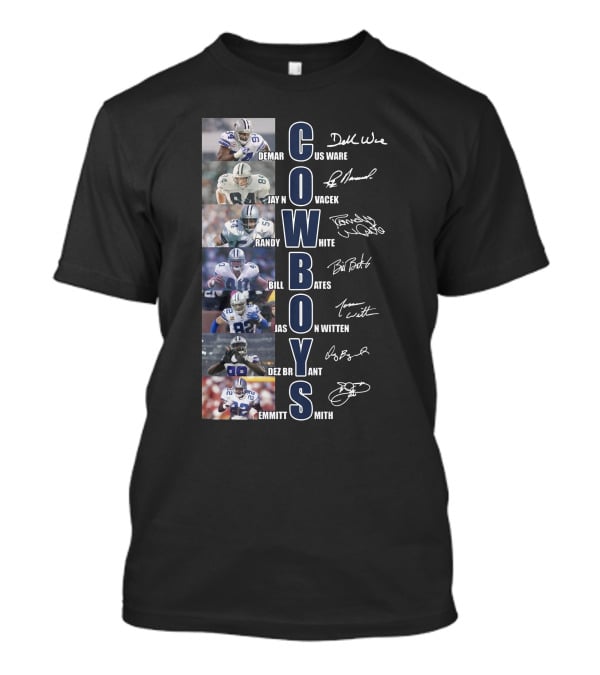 Cowboys Demar Ware Jay Novacek Randy White Bill Bates Jason Witten Dez Bryant Emmitt Smith T-Shirt