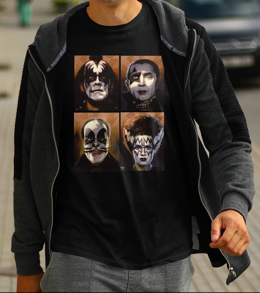 Monster Kiss Cats Quartet T-Shirt