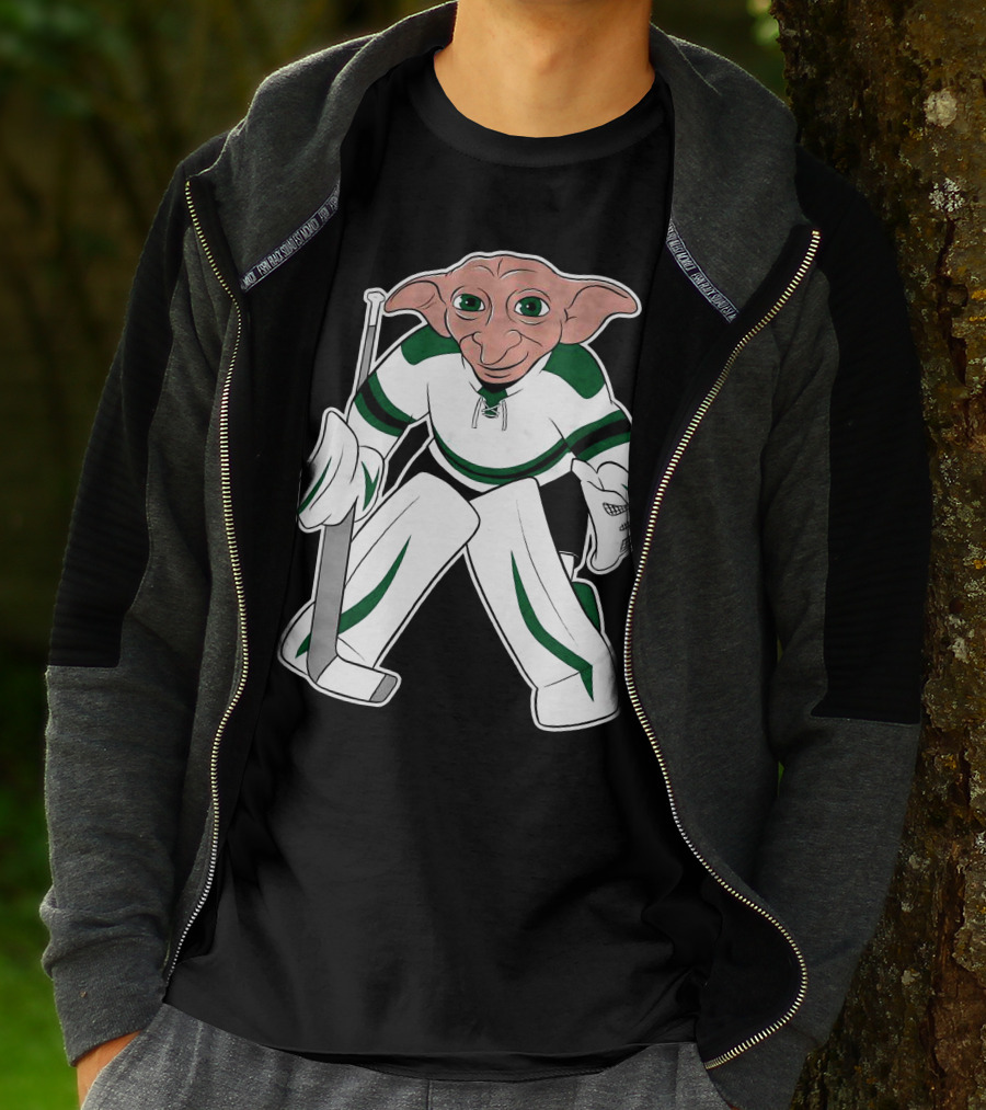 Spittin Chiclets D Goalie Hockey Creature Playing Goaltender T-Shirt