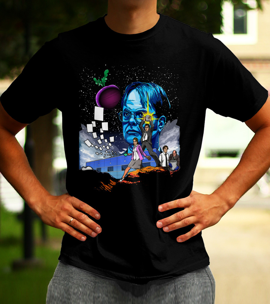Star Wars Office Dwight Force Battle Galaxy Adventure T-Shirt
