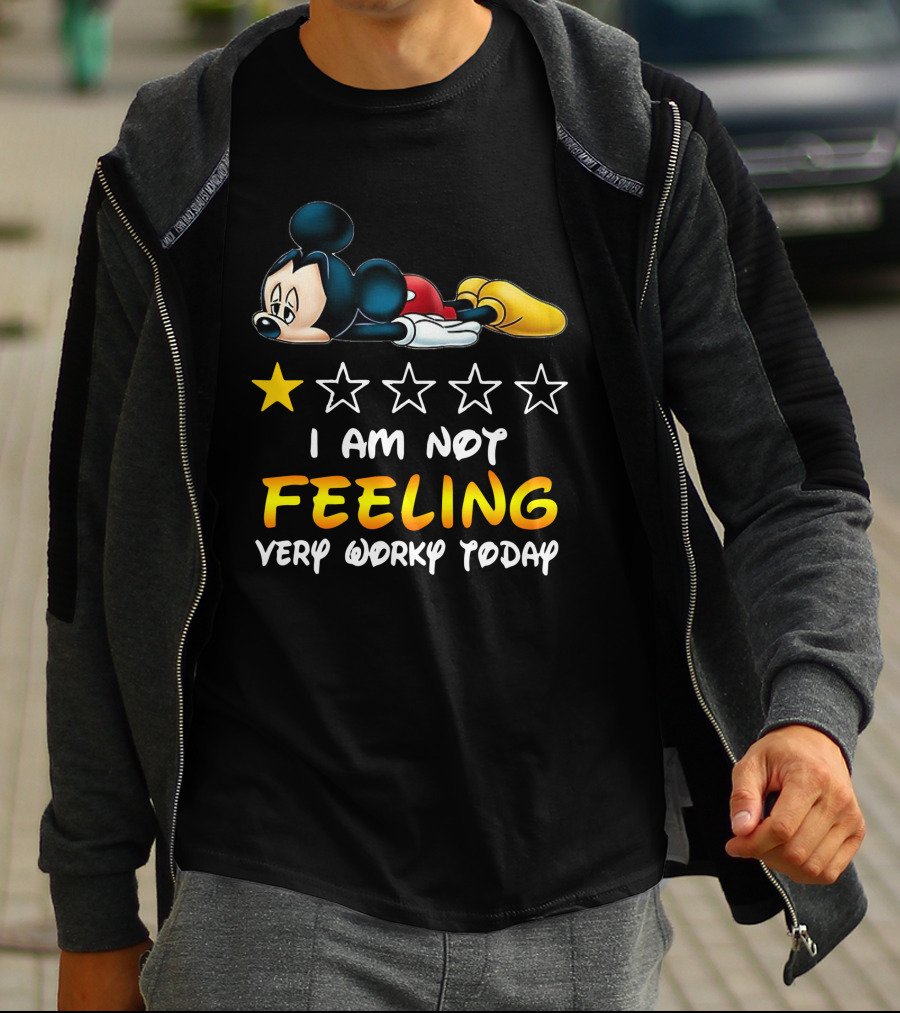 Mickey Mouse One Star Feeling Very Worky Today T-Shirt