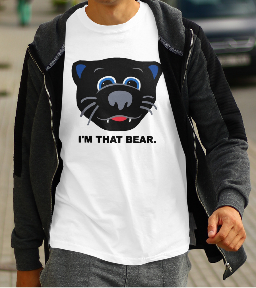 Carolina Panthers I'm That Bear Face T-Shirt