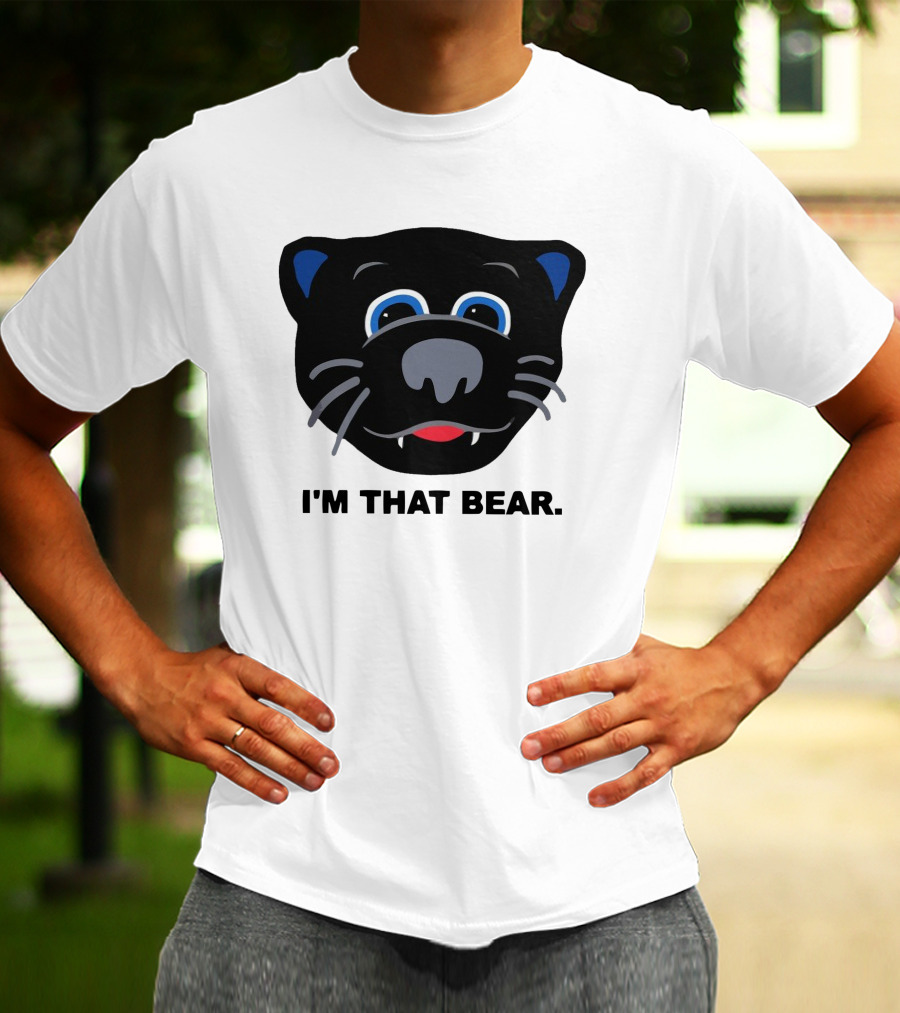 Carolina Panthers I'm That Bear Face T-Shirt