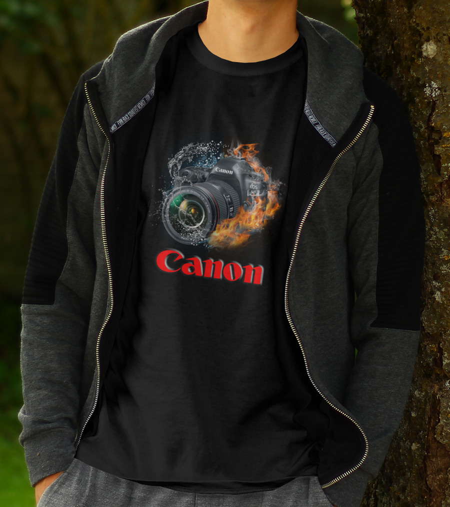 Canon EOS 5D Water And Fire T-Shirt
