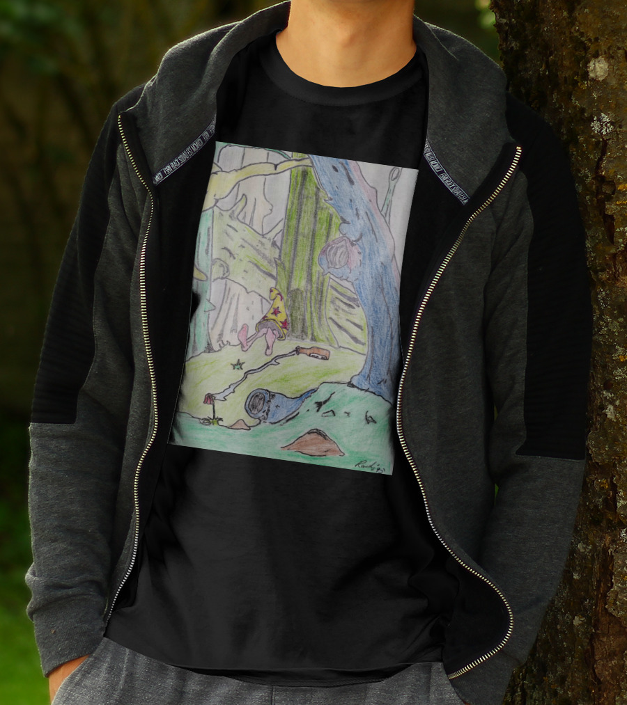The Colored Forest Mysterious Path In Enchanted Woods T-Shirt