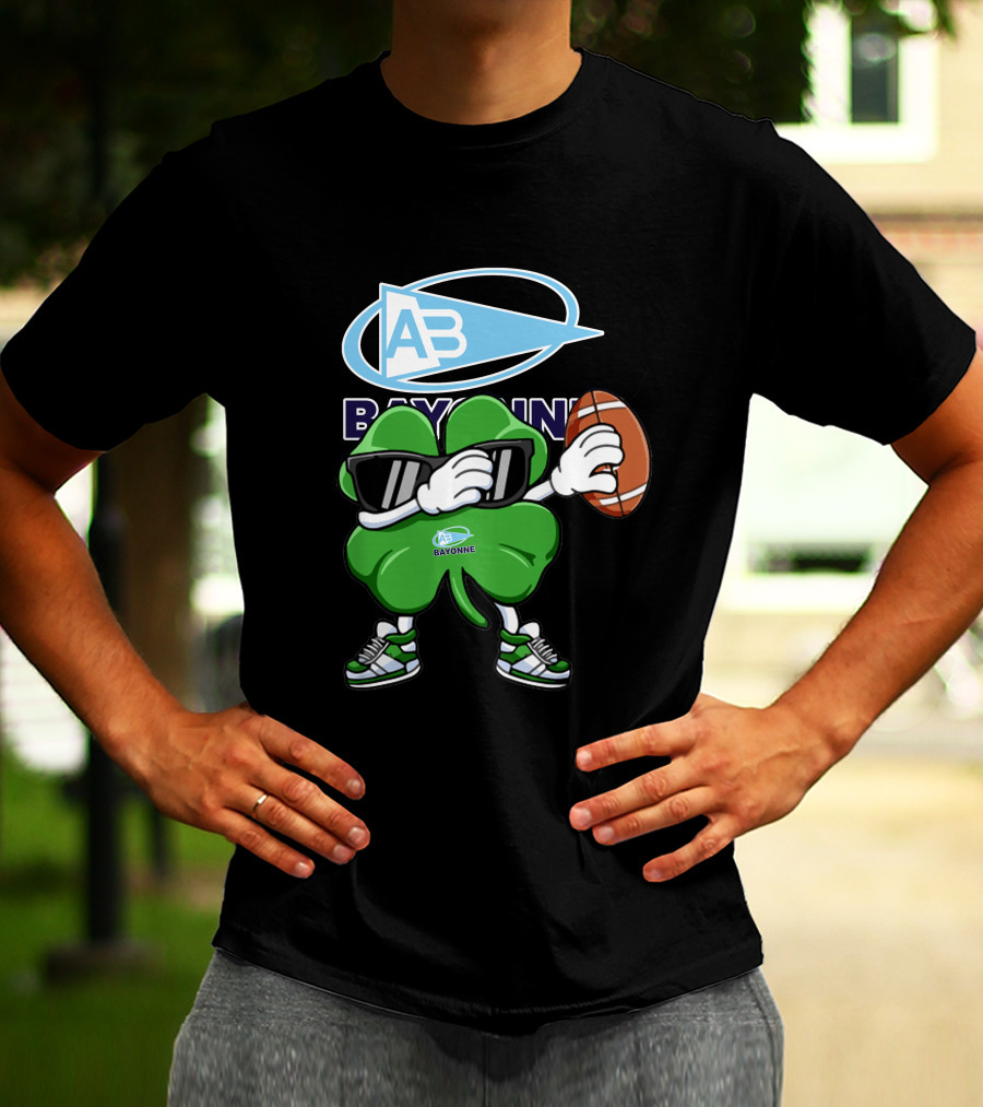 Aviron Bayonnais Bayonne AB Logo Football Clover Sunglasses T-Shirt