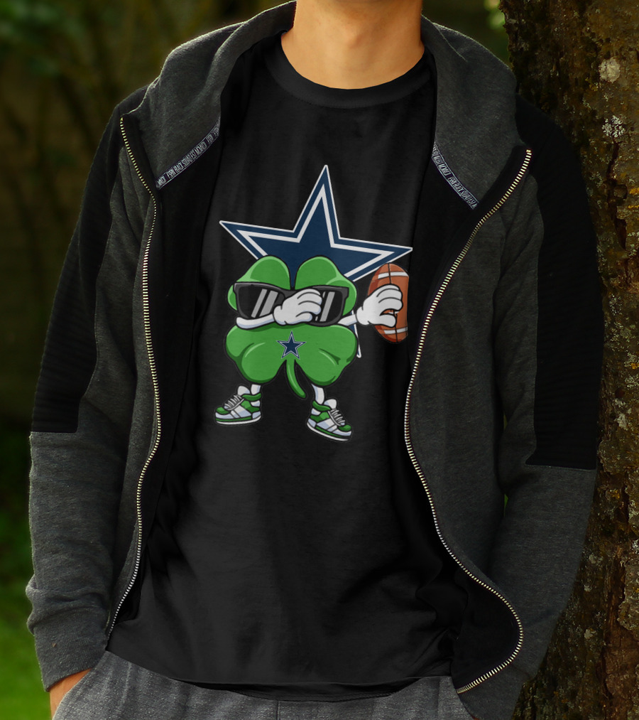 Dallas Cowboys Shamrock Football Star T-Shirt