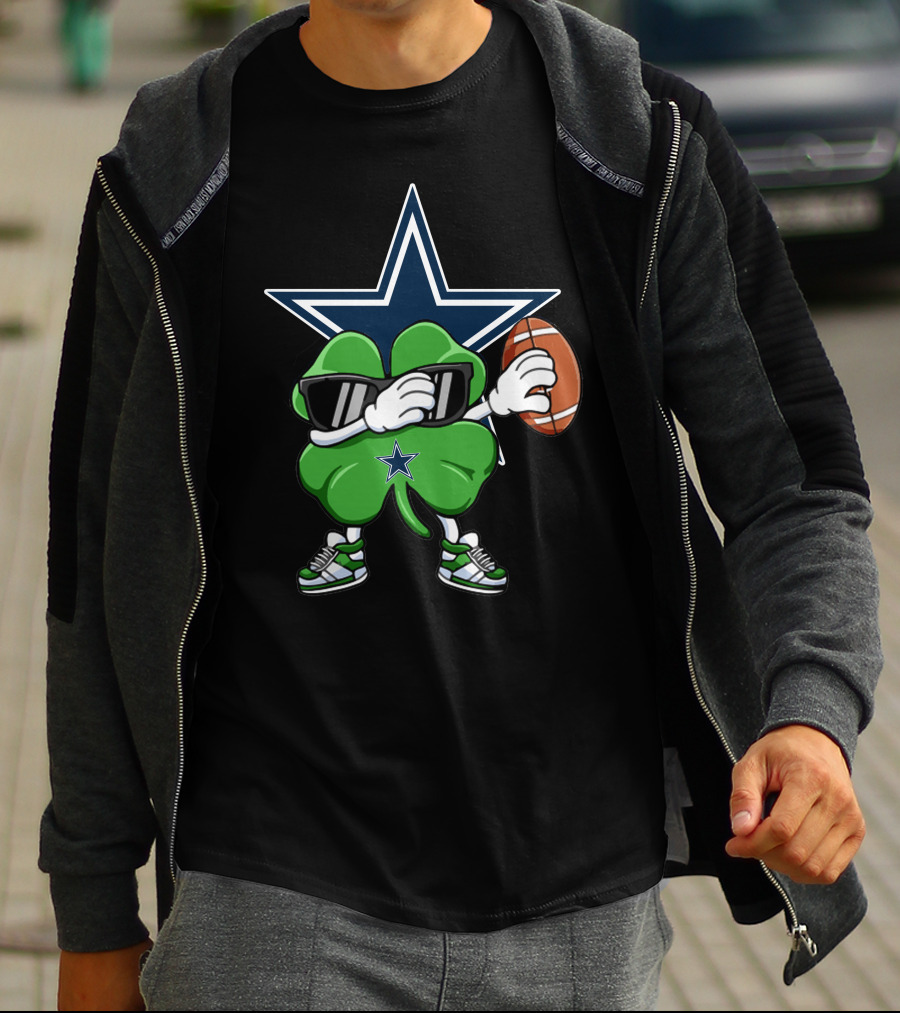 Dallas Cowboys Shamrock Football Star T-Shirt